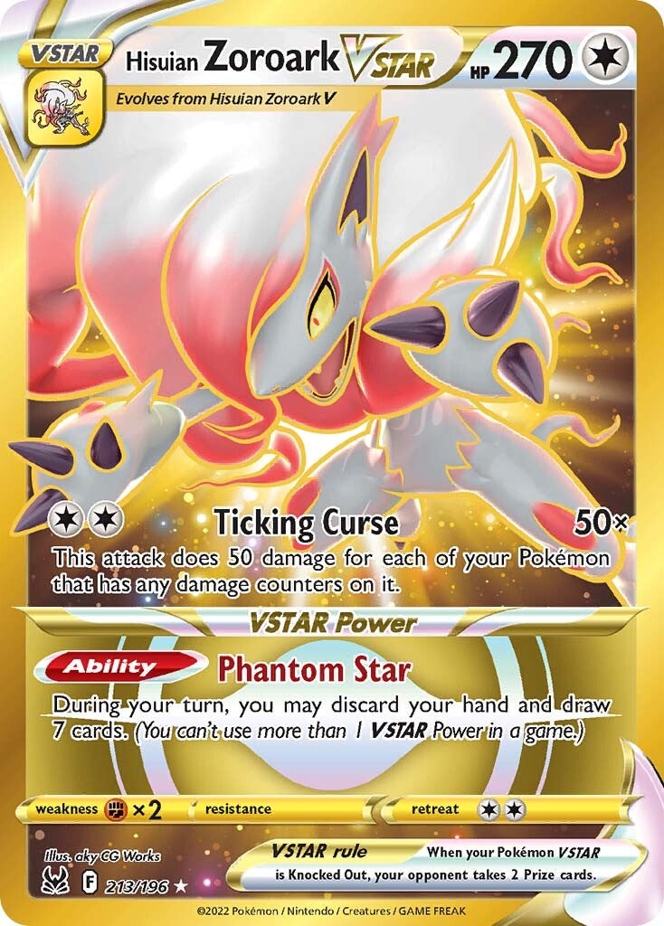 Hisuian Zoroark VSTAR (213/196) [Sword & Shield: Lost Origin] | Good Games Adelaide SA
