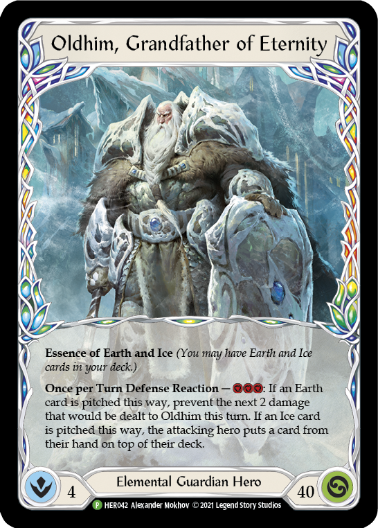Oldhim, Grandfather of Eternity [HER042] (Promo)  Cold Foil | Good Games Adelaide SA