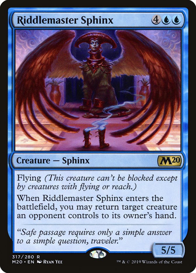 Riddlemaster Sphinx [Core Set 2020] | Good Games Adelaide SA