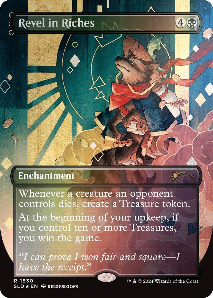 Revel in Riches Rainbow Foil 1830 (Secret Lair Drop Series)  - Foil | Good Games Adelaide SA
