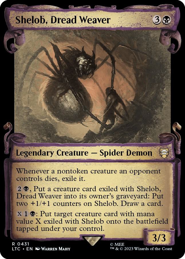 Shelob, Dread Weaver 431 (Commander: The Lord of the Rings: Tales of Middle-earth)  - Showcase Scroll | Good Games Adelaide SA