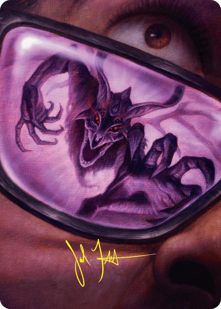 Doomsday Excruciator Art Card Gold Stamped Signature 38 (Art Series: Duskmourn: House of Horror)  | Good Games Adelaide SA