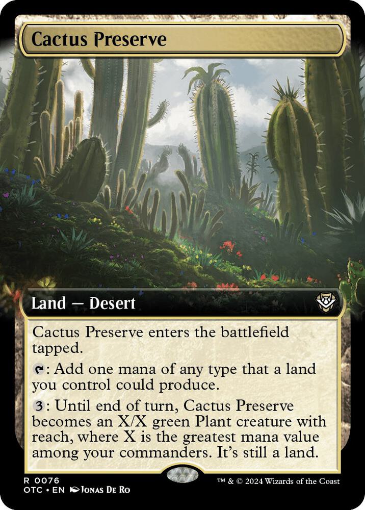 Cactus Preserve 76 (Commander: Outlaws of Thunder Junction)  | Good Games Adelaide SA