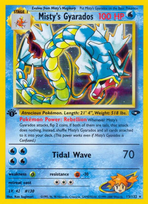 Misty's Gyarados 013/132 (Gym Challenge)  - 1st Edition Holofoil | Good Games Adelaide SA