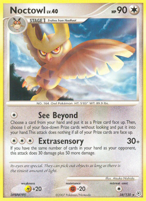 Noctowl (34/130) [Diamond & Pearl: Base Set] | Good Games Adelaide SA