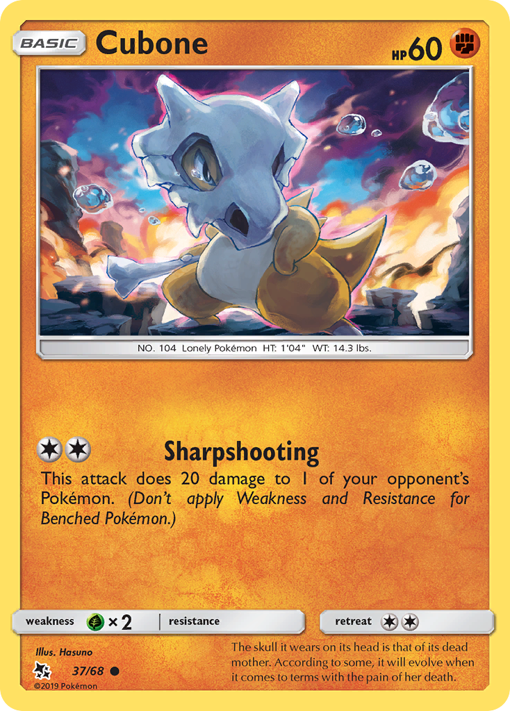 Cubone (37/68) [Sun & Moon: Hidden Fates] | Good Games Adelaide SA