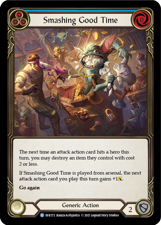 Smashing Good Time (Blue) [EVR172] (Everfest)  1st Edition Rainbow Foil | Good Games Adelaide SA