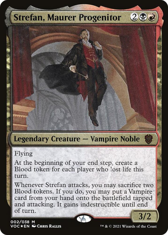 Strefan Maurer Progenitor Display Commander Thick Stock 2 (Commander: Innistrad: Crimson Vow)  - Foil | Good Games Adelaide SA