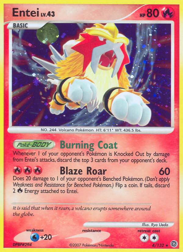 Entei (4/132) [Diamond & Pearl: Secret Wonders] | Good Games Adelaide SA