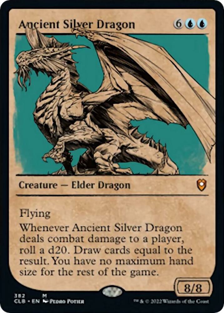 Ancient Silver Dragon Showcase 382 (Commander Legends: Battle for Baldur's Gate)  - Foil | Good Games Adelaide SA