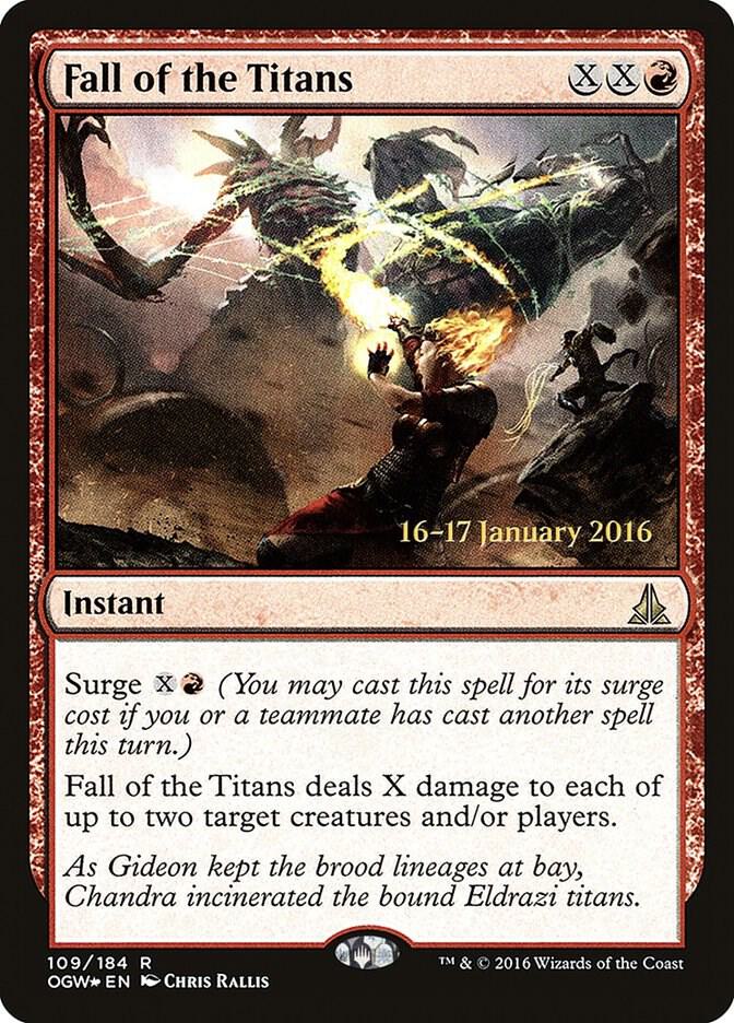 Fall of the Titans 109 (Prerelease Cards)  - Foil | Good Games Adelaide SA
