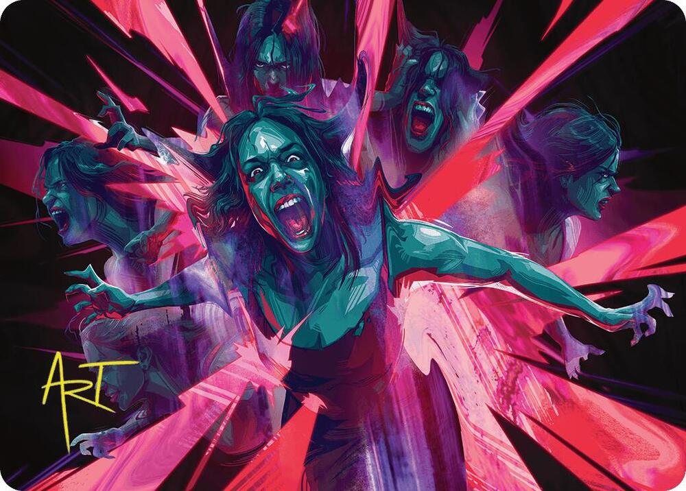 Waltz of Rage Art Card Gold Stamped Signature 35 (Art Series: Duskmourn: House of Horror)  | Good Games Adelaide SA