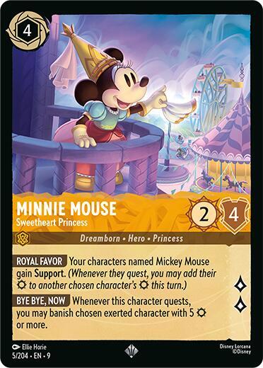 Minnie Mouse Sweetheart Princess 5/204 (Fabled)  | Good Games Adelaide SA