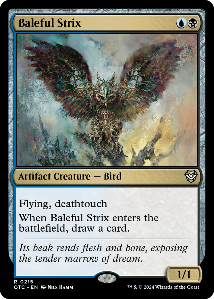 Baleful Strix [Outlaws of Thunder Junction Commander] | Good Games Adelaide SA