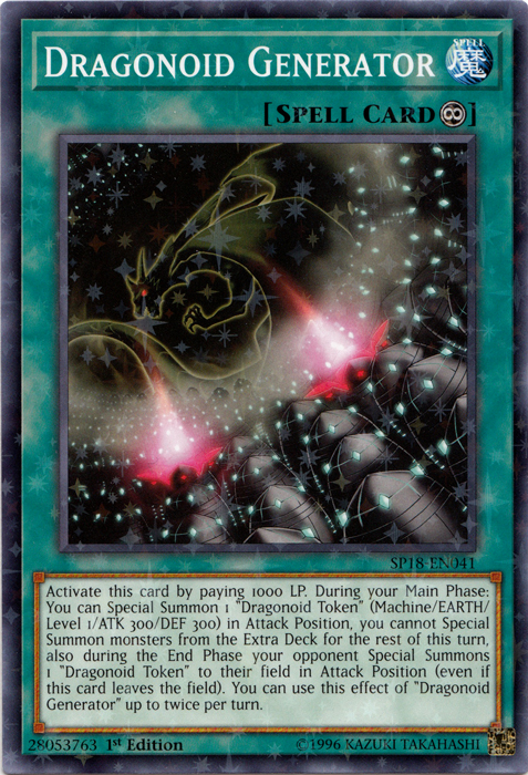 Dragonoid Generator [SP18-EN041] Starfoil Rare | Good Games Adelaide SA