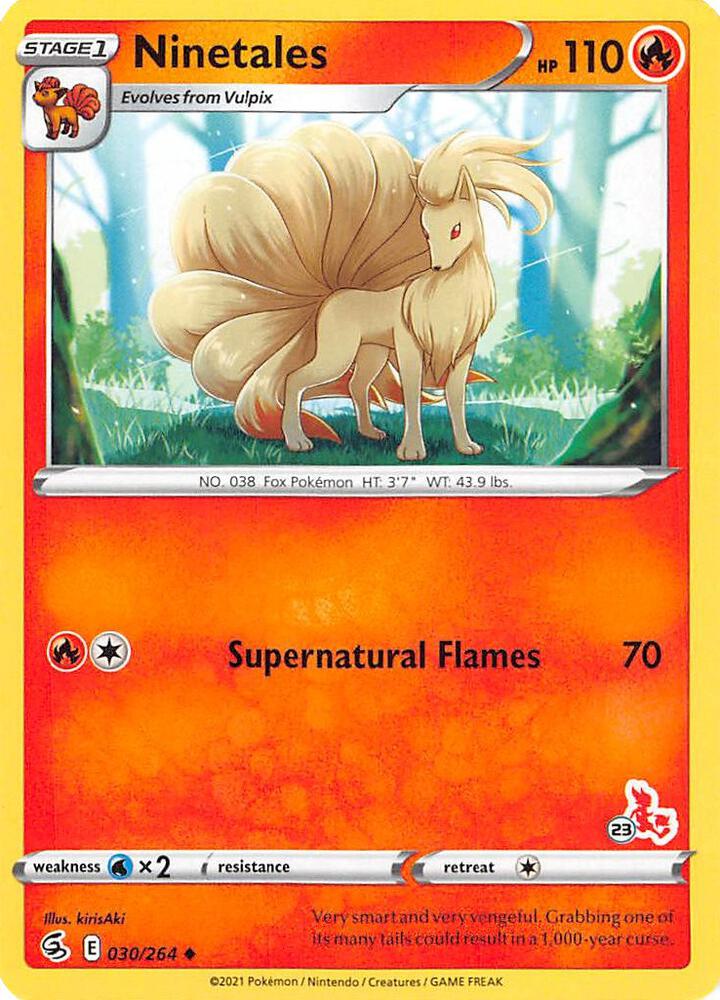 Ninetales 030 264 23 Cinderace Stamped 030/264 (Battle Academy 2022)  | Good Games Adelaide SA