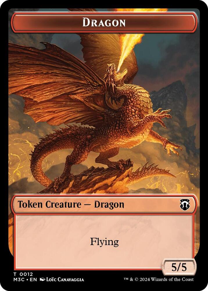 Dragon Treasure Double Sided Token 12 // 34 (Commander: Modern Horizons 3)  - Ripple Foil | Good Games Adelaide SA