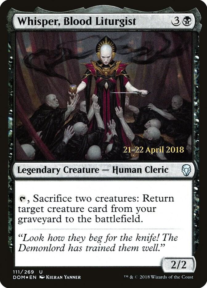 Whisper Blood Liturgist 111 (Prerelease Cards)  - Foil | Good Games Adelaide SA