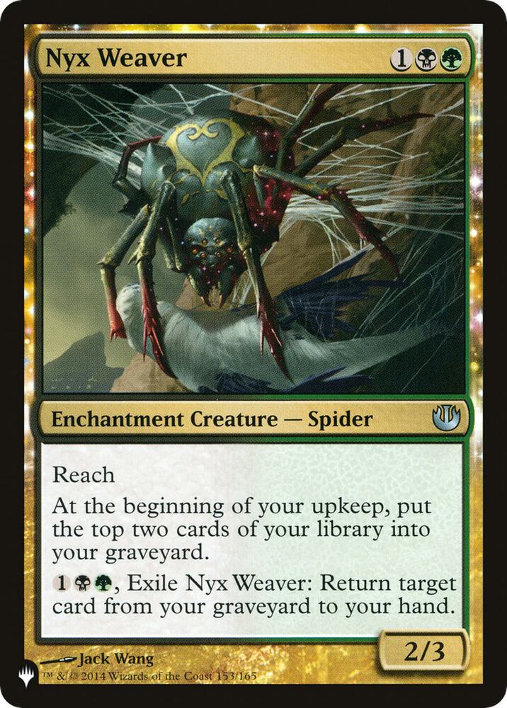 Nyx Weaver 153/165 (The List Reprints)  | Good Games Adelaide SA