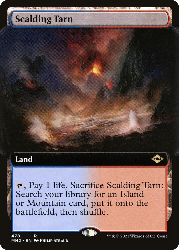 Scalding Tarn Extended Art 478 (Modern Horizons 2)  - Foil | Good Games Adelaide SA