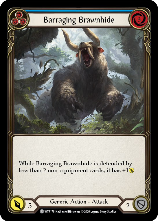 Barraging Brawnhide (Blue) [U-WTR178] Unlimited Normal | Good Games Adelaide SA