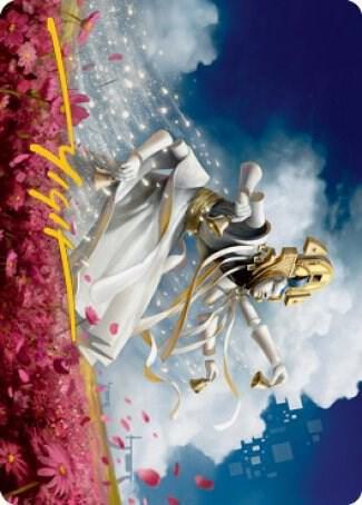 Myojin of Blooming Dawn Art Card Gold Stamped Signature 33 (Art Series: Kamigawa: Neon Dynasty)  | Good Games Adelaide SA