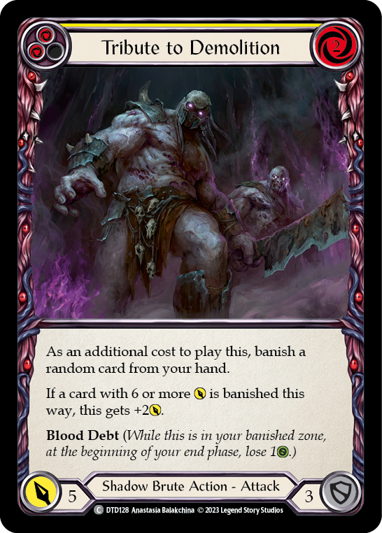 Tribute to Demolition (Yellow) [DTD128] (Dusk Till Dawn)  Rainbow Foil | Good Games Adelaide SA