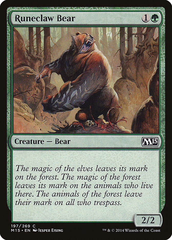 Runeclaw Bear 197 (Magic 2015 (M15))  | Good Games Adelaide SA