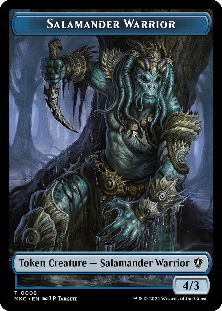 Salamander Warrior Zombie Double Sided Token 8 // 11 (Commander: Murders at Karlov Manor)  | Good Games Adelaide SA