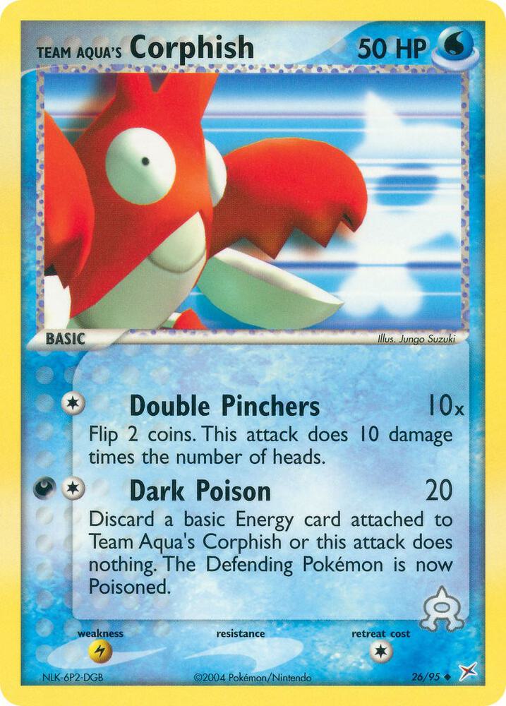 Team Aqua's Corphish 26/95 (Team Magma vs Team Aqua)  - Reverse Holofoil | Good Games Adelaide SA