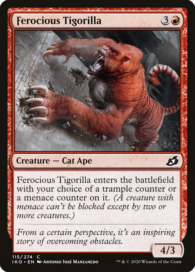 Ferocious Tigorilla 115 (Ikoria: Lair of Behemoths)  - Foil | Good Games Adelaide SA