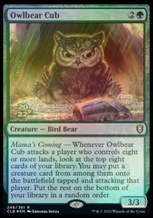 Owlbear Cub [Commander Legends: Battle for Baldur's Gate Prerelease Promos] | Good Games Adelaide SA