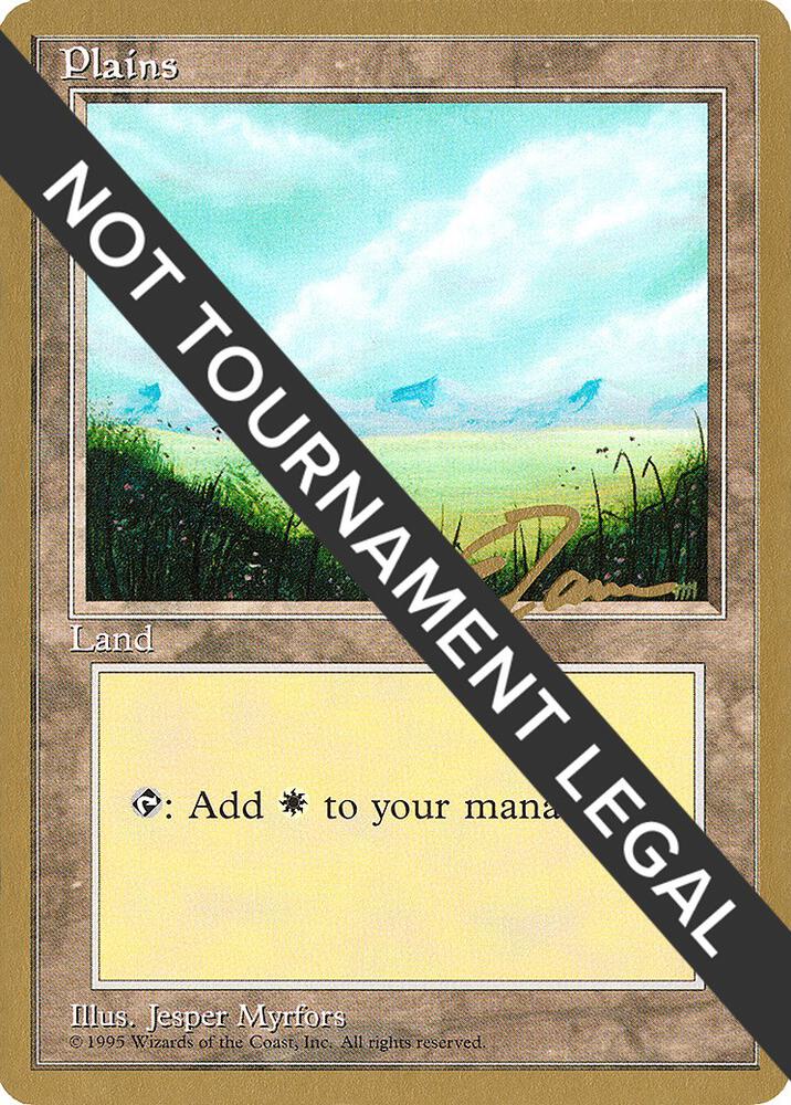 Plains A 1996 Eric Tam 4ED  (World Championship Decks)  | Good Games Adelaide SA