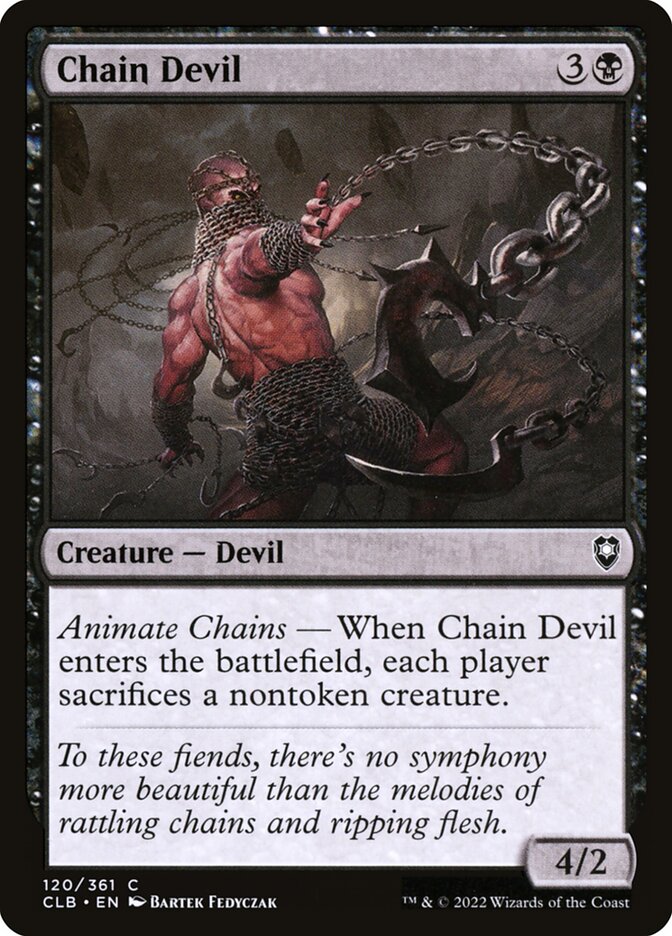Chain Devil 120 (Commander Legends: Battle for Baldur's Gate)  - Foil | Good Games Adelaide SA