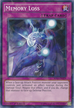 Memory Loss [BP03-EN229] Shatterfoil Rare | Good Games Adelaide SA