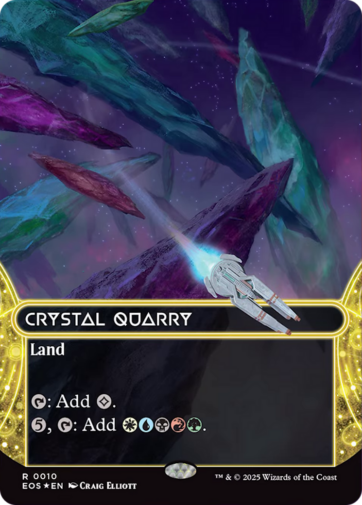 Crystal Quarry (0010) (Borderless) [Edge of Eternities: Stellar Sights] | Good Games Adelaide SA