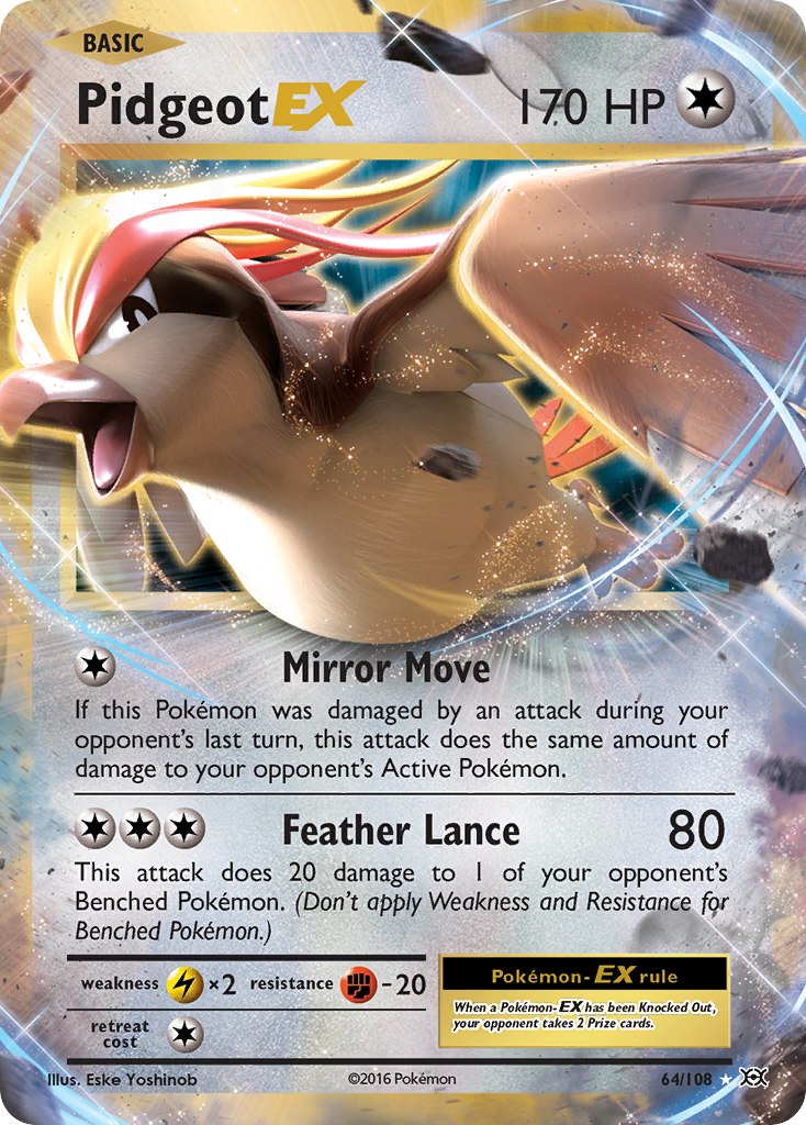 Pidgeot EX (64/108) [XY: Evolutions] | Good Games Adelaide SA