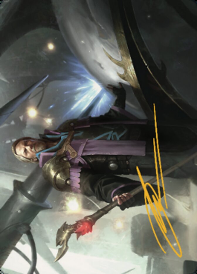Urza, Prince of Kroog Art Card (Gold-Stamped Signature) [The Brothers' War Art Series] | Good Games Adelaide SA
