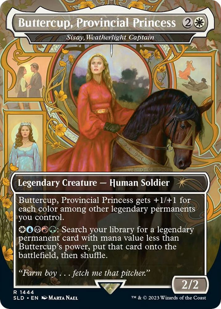 Buttercup Provincial Princess Sisay Weatherlight Captain 1444 (Secret Lair Drop Series)  - Foil | Good Games Adelaide SA