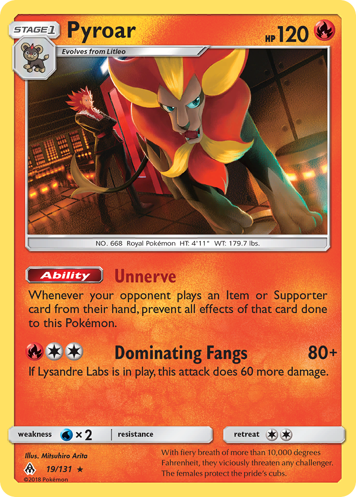 Pyroar (19/131) [Sun & Moon: Forbidden Light] | Good Games Adelaide SA