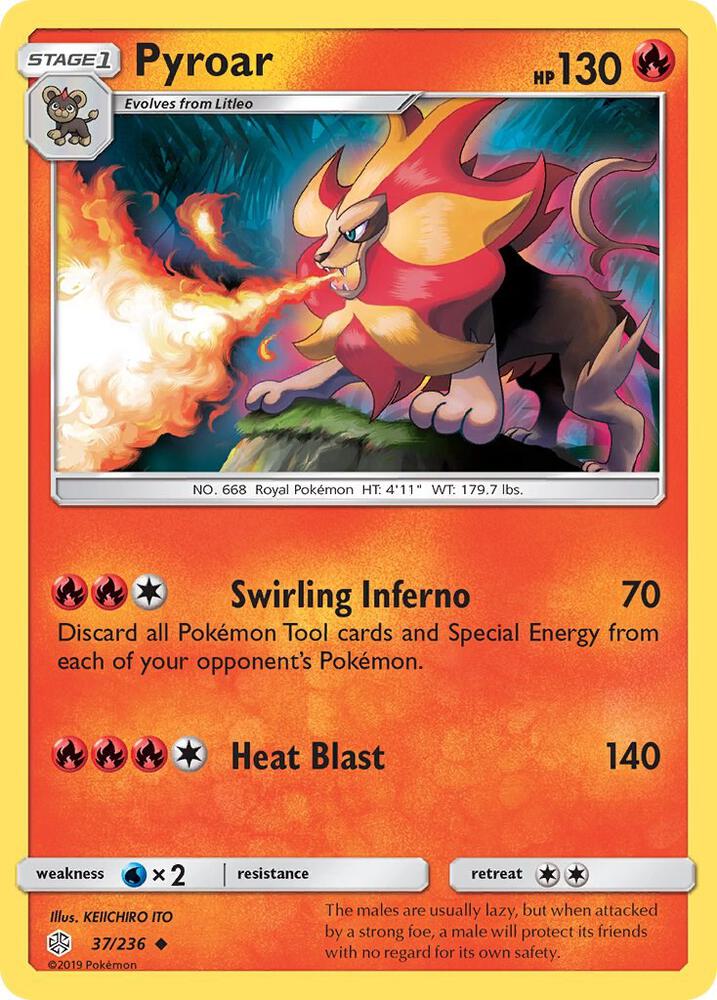 Pyroar 37/236 (SM - Cosmic Eclipse)  | Good Games Adelaide SA