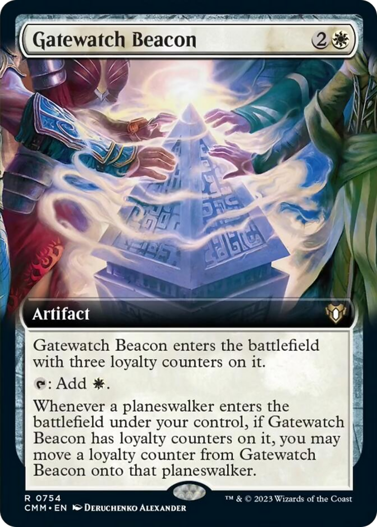 Gatewatch Beacon (Extended Art) [Commander Masters] | Good Games Adelaide SA