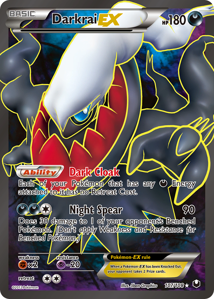 Darkrai EX (107/108) [Black & White: Dark Explorers] | Good Games Adelaide SA