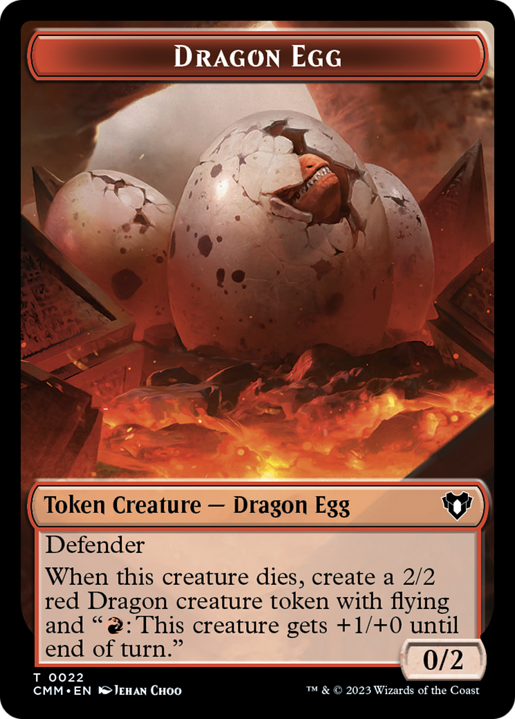 Dragon Egg Token [Commander Masters Tokens] | Good Games Adelaide SA