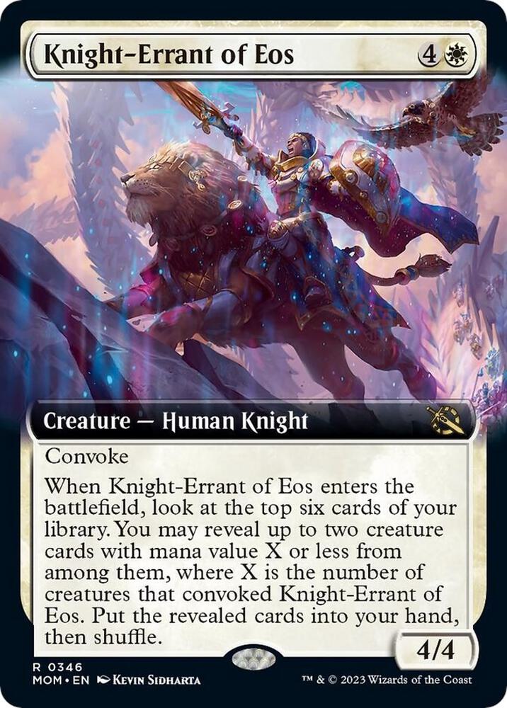 Knight-Errant of Eos 346 (March of the Machine)  - Extended Art | Good Games Adelaide SA