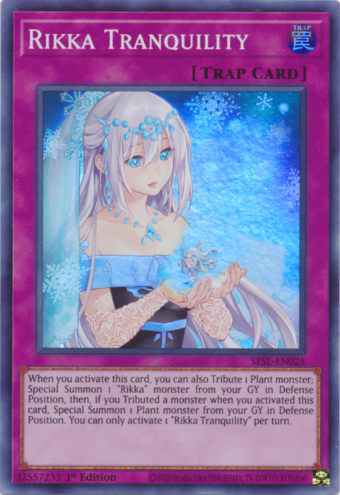 Rikka Tranquility [SESL-EN025] Super Rare | Good Games Adelaide SA