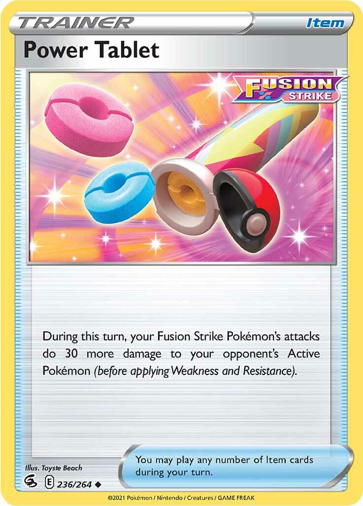 Power Tablet (236/264) [Sword & Shield: Fusion Strike] | Good Games Adelaide SA