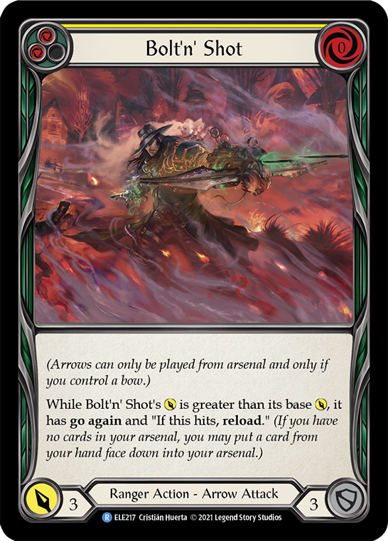 Bolt'n' Shot (Yellow) [ELE217] (Tales of Aria)  1st Edition Normal | Good Games Adelaide SA