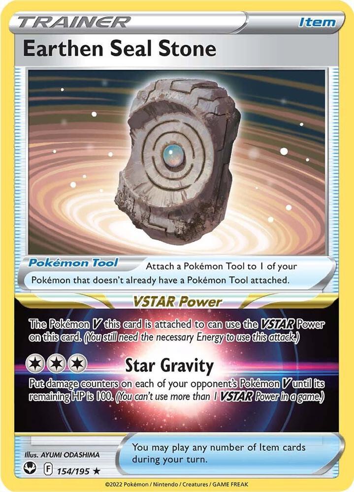 Earthen Seal Stone 154/195 (SWSH12: Silver Tempest)  - Holofoil | Good Games Adelaide SA