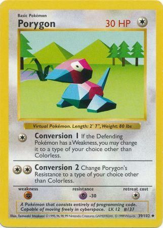 Porygon (39/102) [Base Set Shadowless Unlimited] | Good Games Adelaide SA